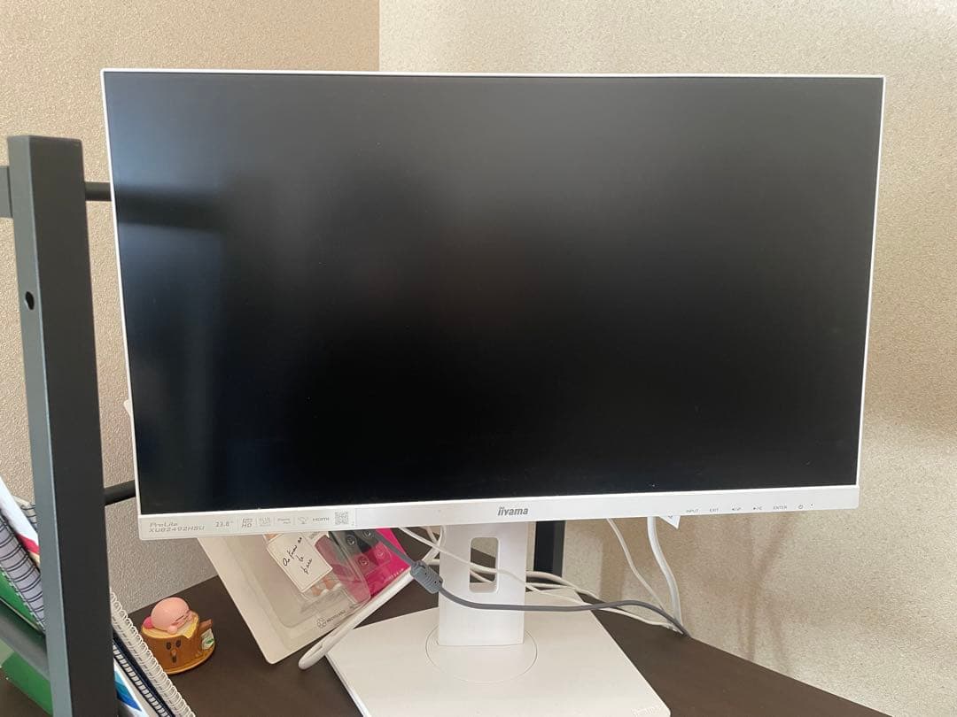 iiyama ホワイト ディスプレイ 本体