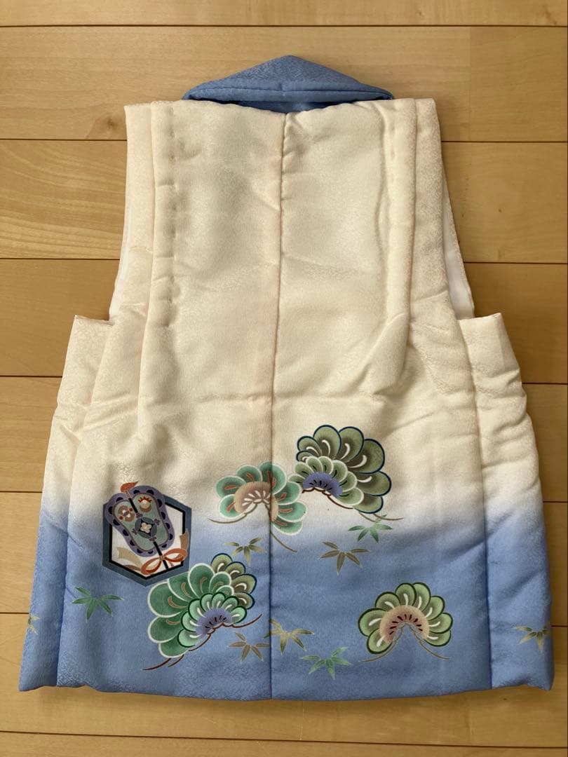 七五三　着物　3歳　男の子用　フルセット　花うさぎ　着物と被服コートセット