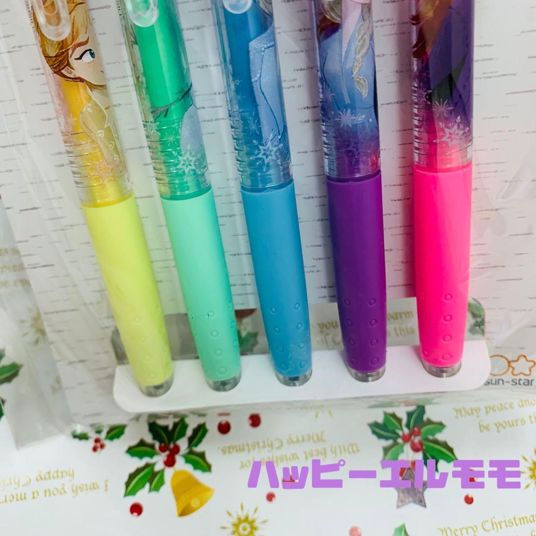 ディズニー　ボールペン　アナ雪　アナエルサ　カラー　新品