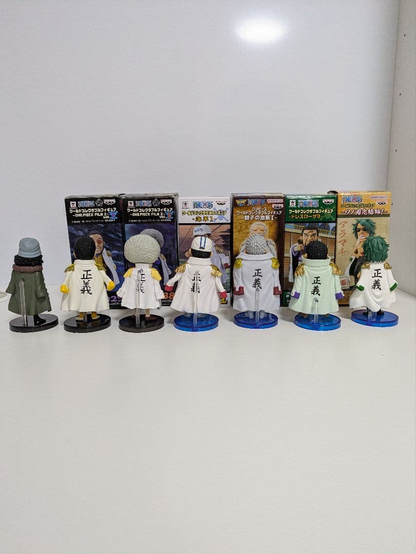 ワーコレ　海軍　赤犬　藤虎　黄猿　緑牛　セット