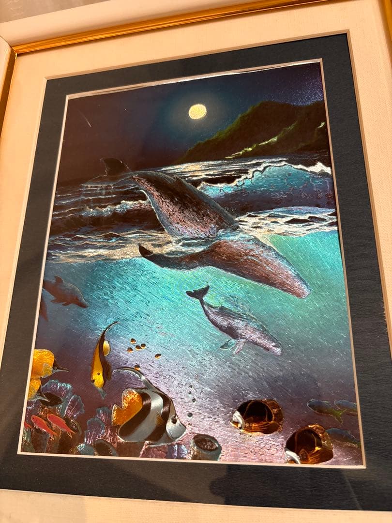 希少！ラッセン　絵　画　立体　複製画