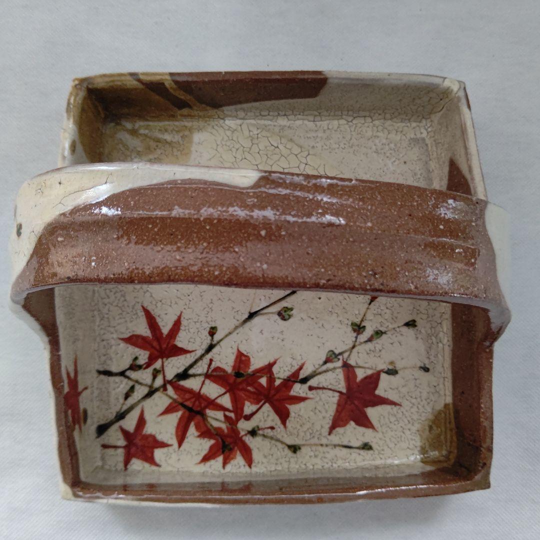 赤絵楓文 手鉢 吉川水城 茶道具