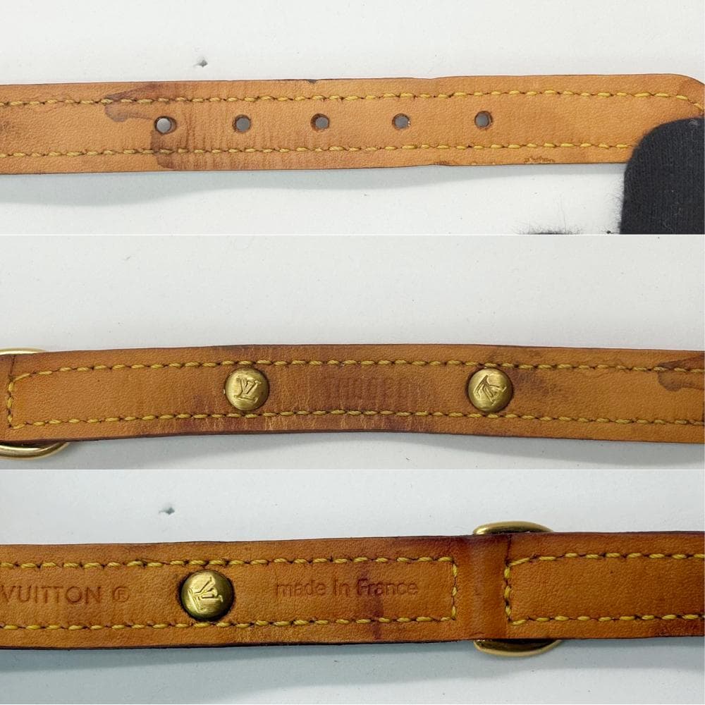 ルイヴィトン ペット首輪 モノグラム M58072 小型犬 猫 レザー