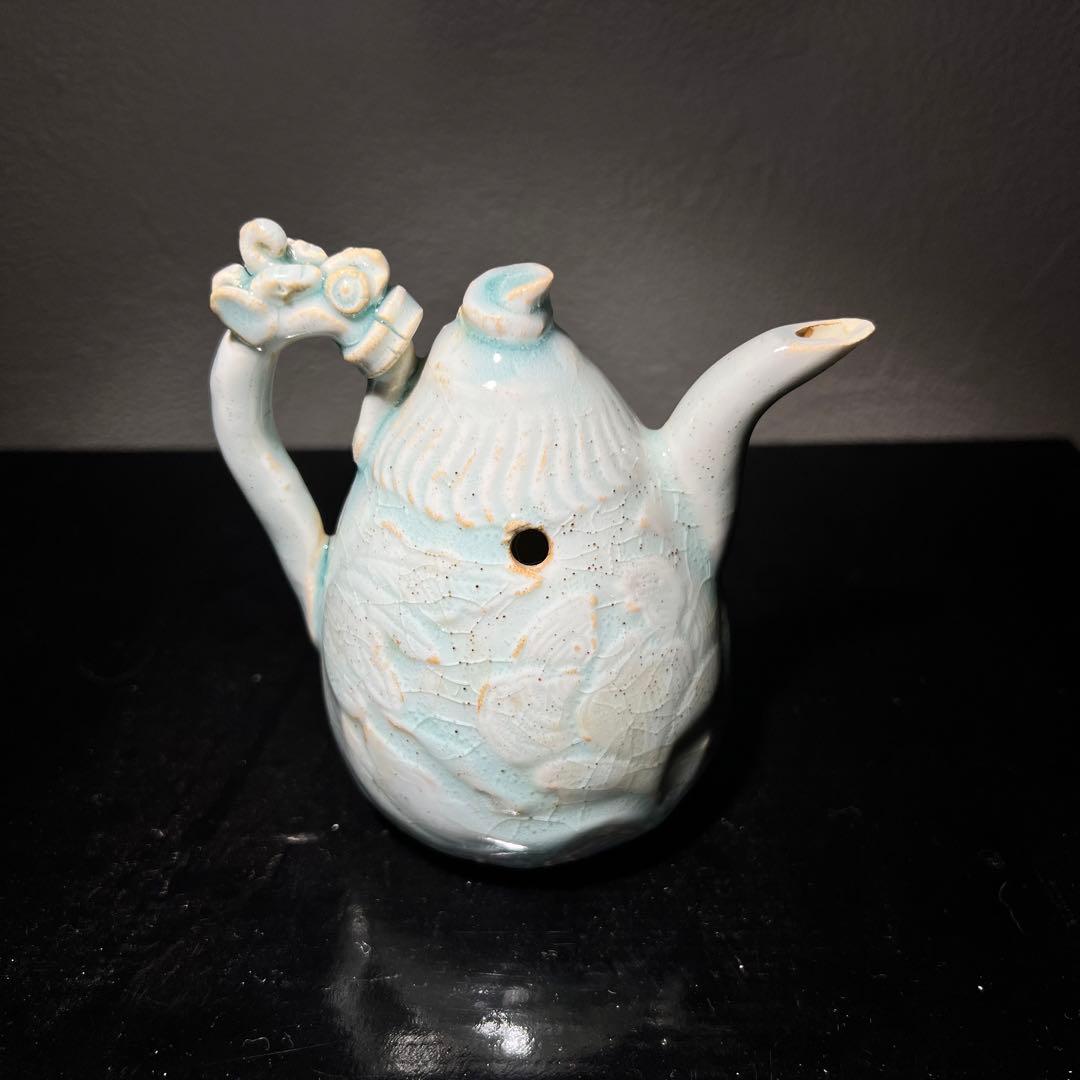 【骨董品】影青釉　水注　青白磁