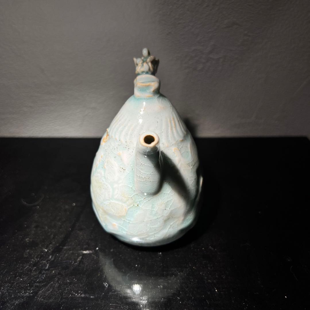【骨董品】影青釉　水注　青白磁