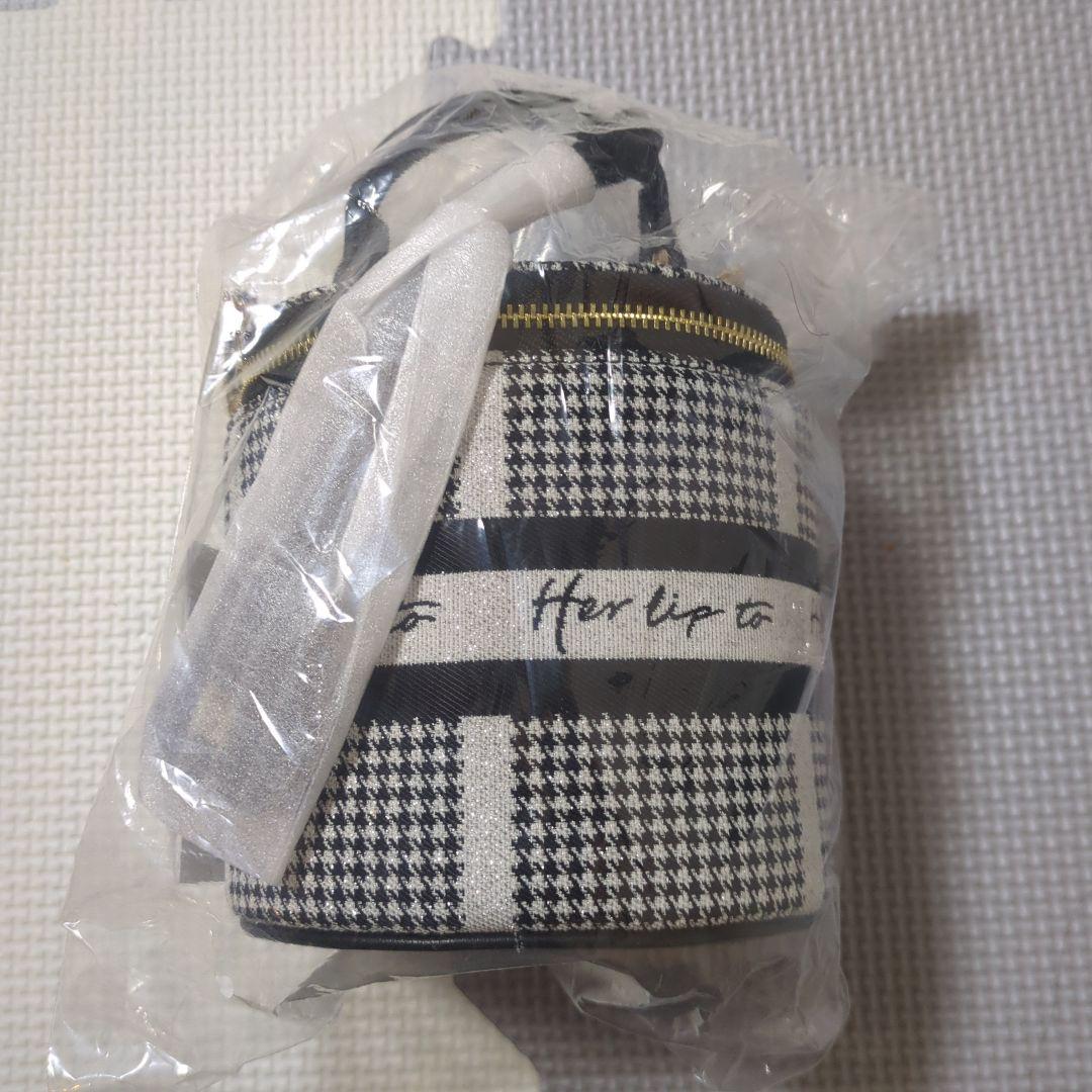 バッグ Herlipto Jacquard Mini Vanity Bag silver