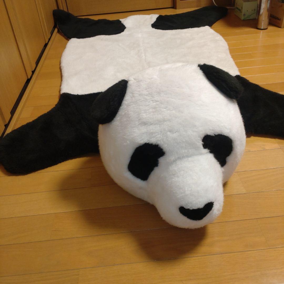パンダぬいぐるみ　特大ラグ