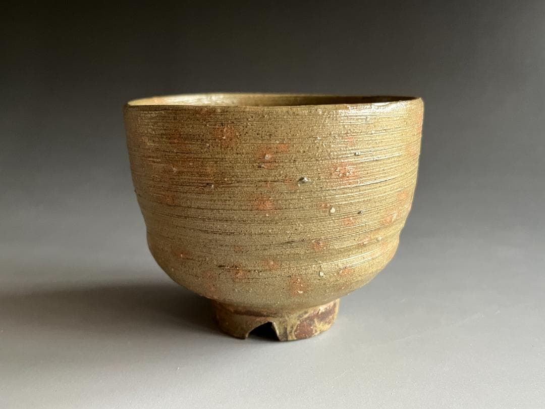 11代　長岡空権　楽山焼　茶碗　而妙斎書付　銘：松風　茶道具　表千家