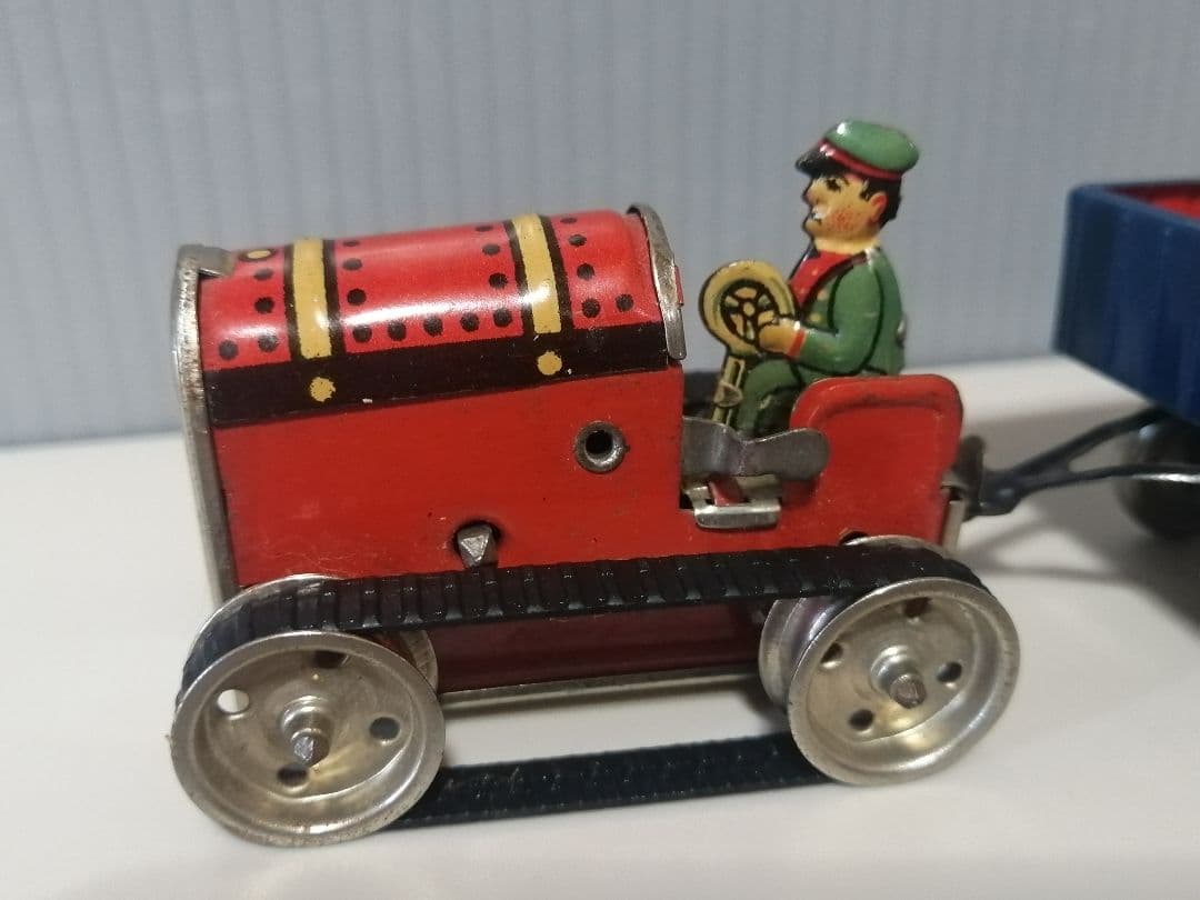 GAMA　ステーショントラクター　ゼンマイ　ブリキ製