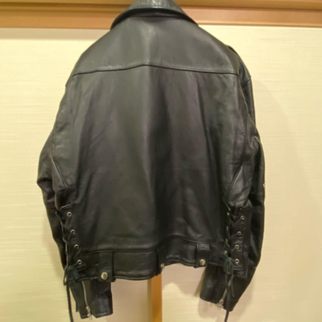 本革 genuine leather ライダースジャケット レザー 革ジャン