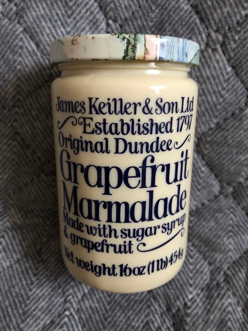 イギリス　アンティーク　DUNDEE マーマレードジャー　グレープフルーツ