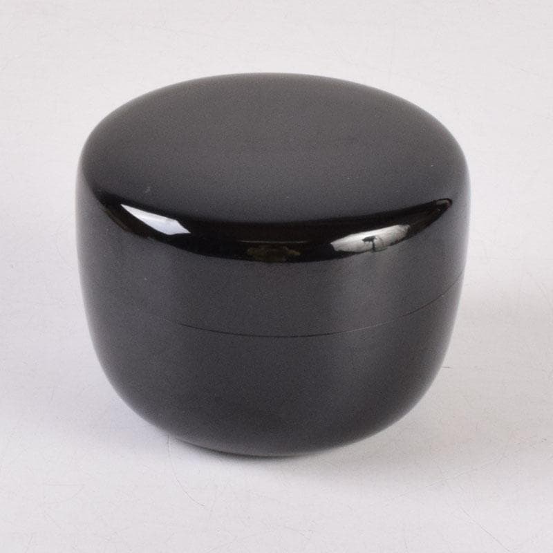 茶道具　黒漆　平棗　伊藤春宗造　共箱　V　8410