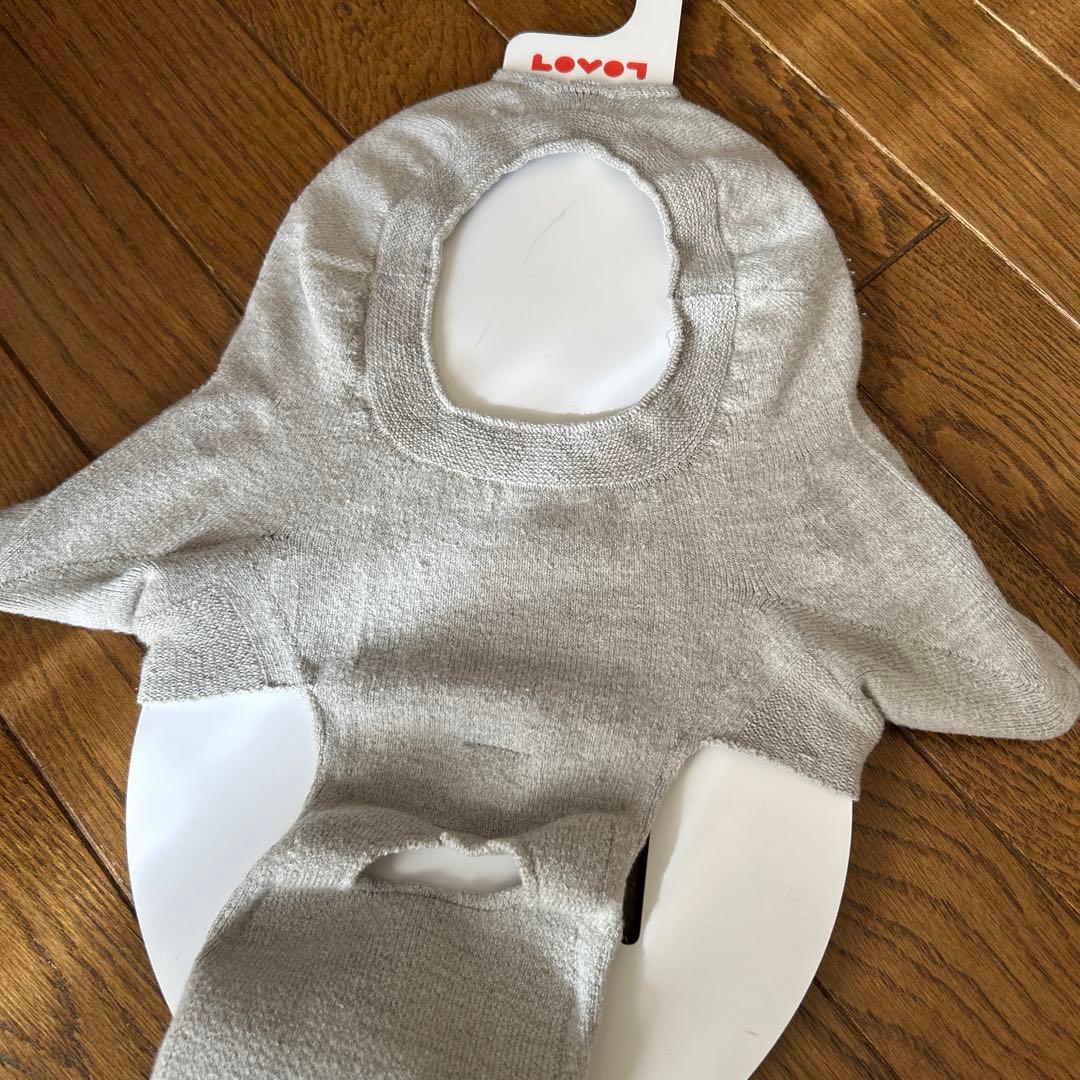 ラボット　オーガニックコットンニット　アースグレー　はに染め