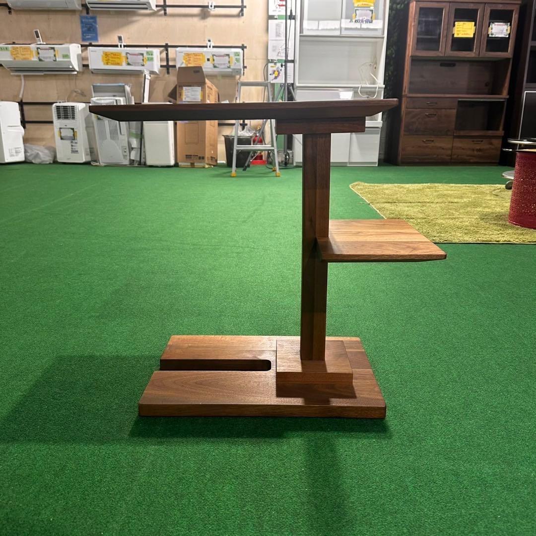 サイドテーブル 木製 コの字型 中棚付き シンプル 家具 B048