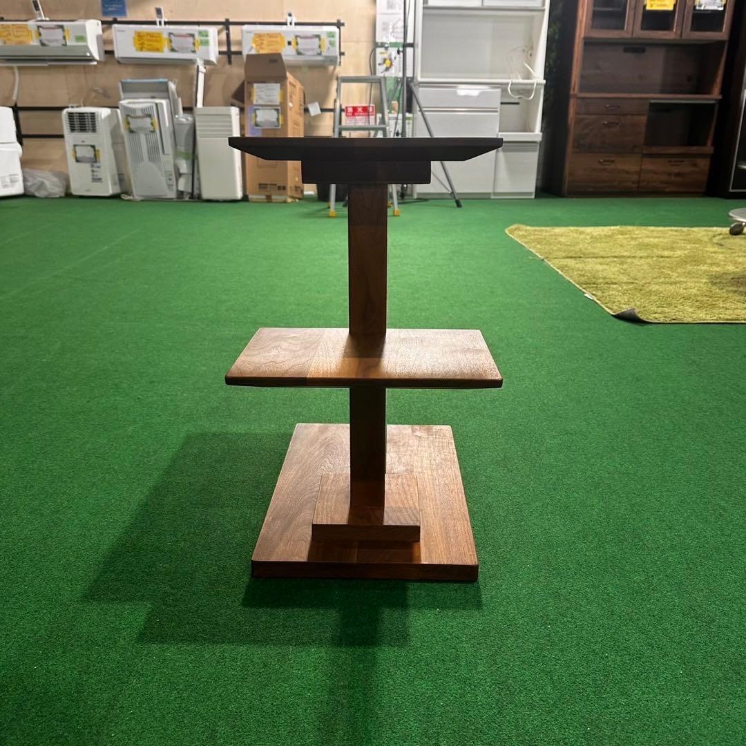 サイドテーブル 木製 コの字型 中棚付き シンプル 家具 B048