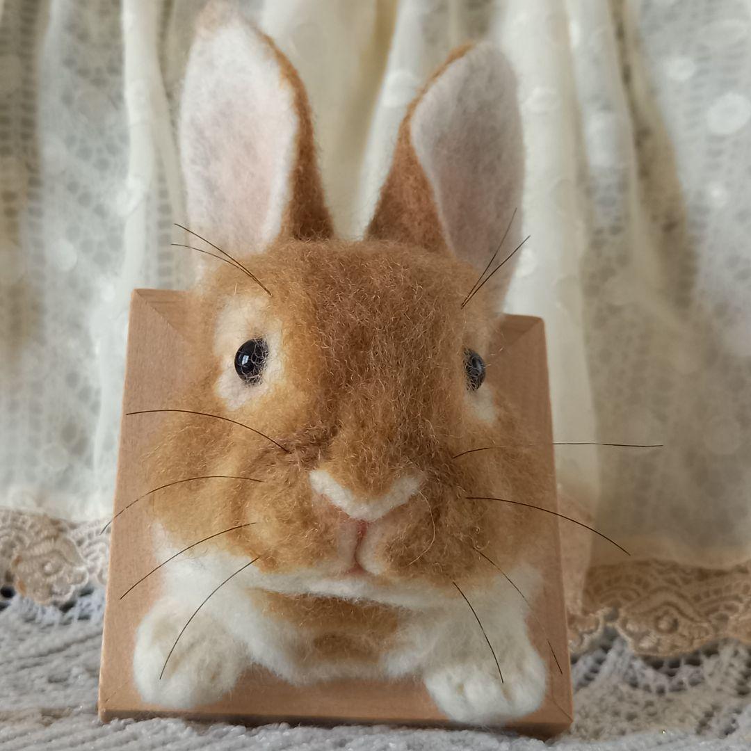 専用出品 うさぎフレーム うちのこ オーダーメイド 羊毛フェルト ハンドメイド