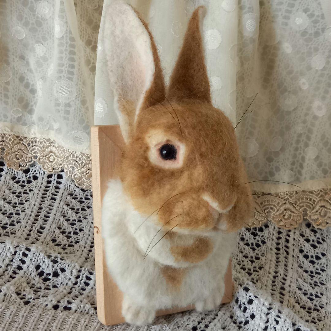 専用出品 うさぎフレーム うちのこ オーダーメイド 羊毛フェルト ハンドメイド