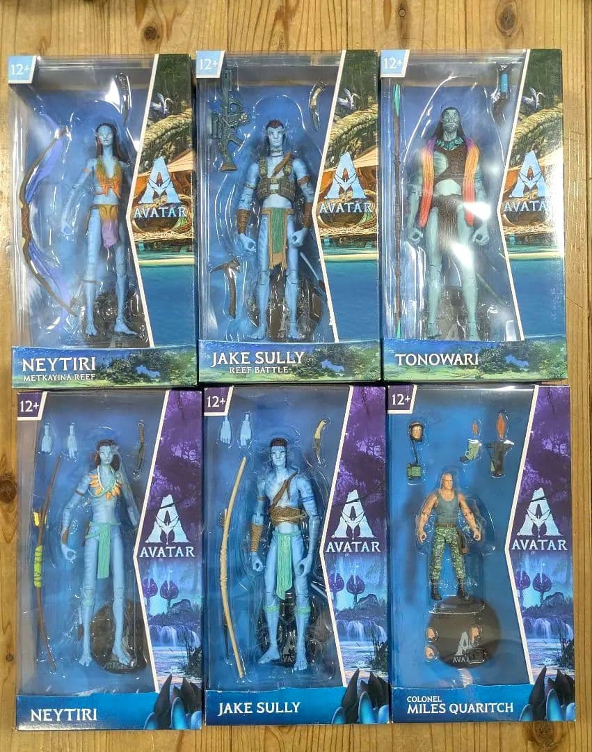 アバター　フィギュア　6点　ジェイク　ネイティリ　トノワリ　ホットトイズ