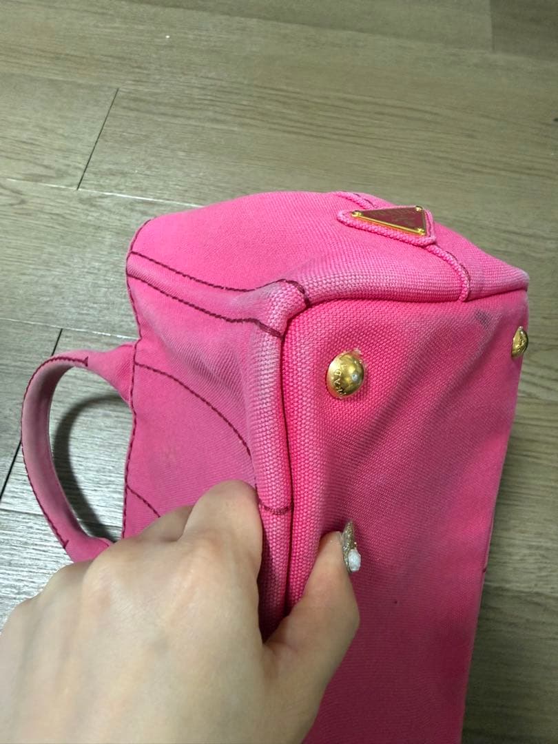 【PRADA】年末セール♡カナパトート♡ピンク♡最終値下げ☆