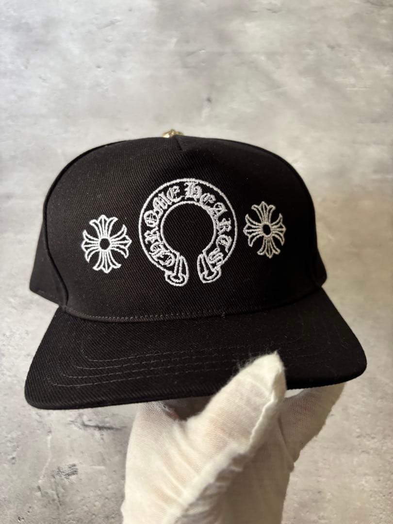 クロムハーツ 　デニムトラッカー 　CHプラスホースシュー　デニムキャップ　帽子