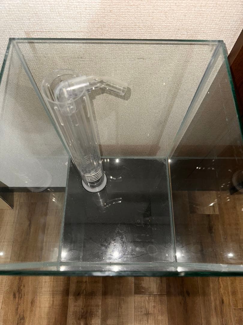 オーバーフローガラス水槽 +キャビネット クロミス製30×30×45