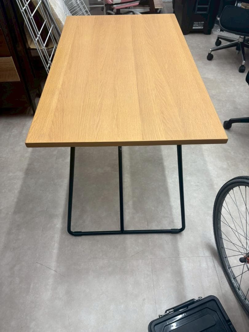 無印良品 折りたたみテーブル 木目調 120×70×70cm たのメル便