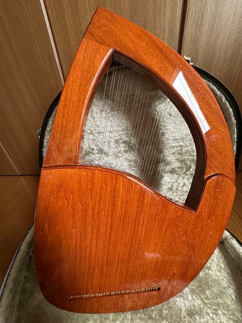 【美品】SANSO30弦ハープ（ライアー）本体ハードケース付き