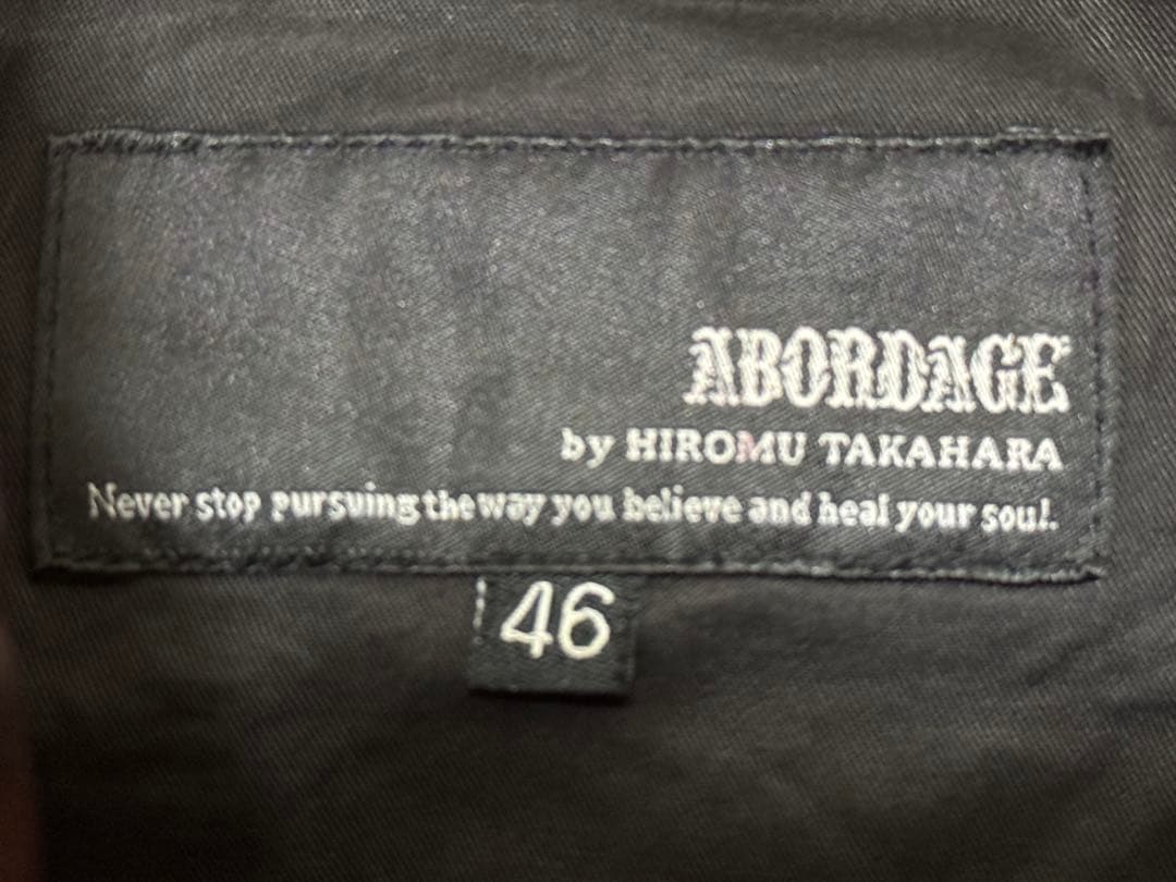 ABORDAGE 赤茶 バーガンディ レザー ライダース 46 M65