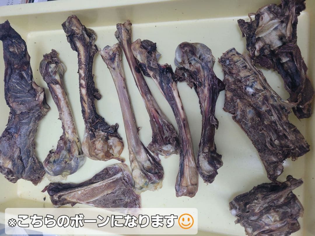 【お肉たっぷりいろいろボーンジャーキー】人気のガジガジ　ドライボーン