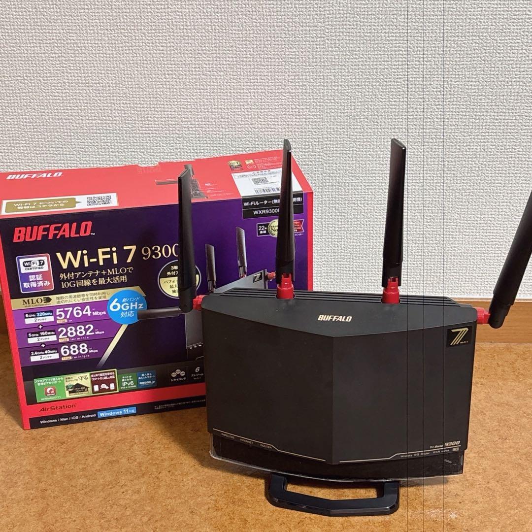 BUFFALO Wi-Fi 7 9300 10GB対応ルーター