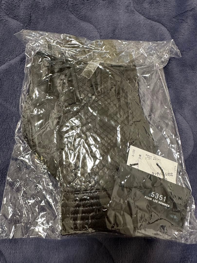 5351 パイソンレザーグローブ