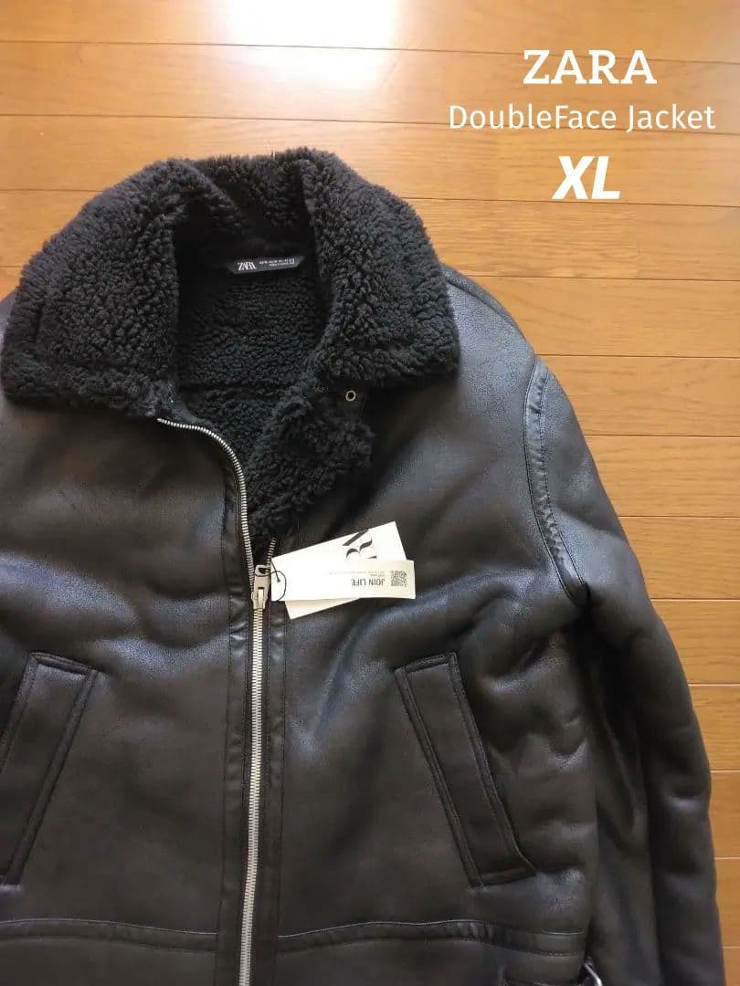 【新品!!】ZARA DoubleFace Jacket 黒 XL