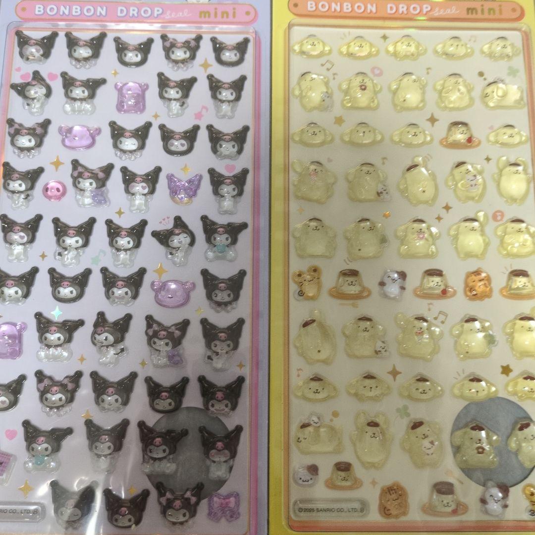 【正規品】サンリオ　ボンボンドロップシール　8枚セット　コンビニ払い不可
