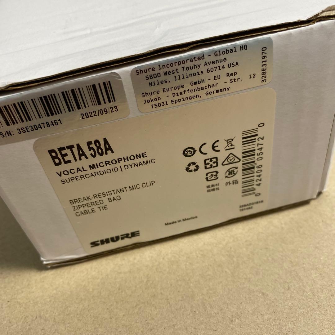 SHURE BETA58A マイク