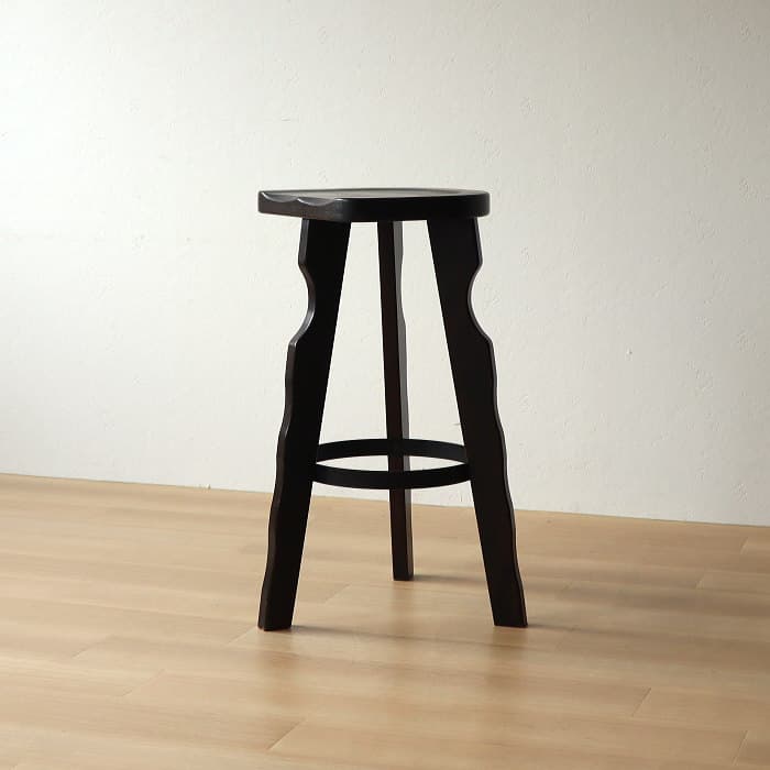 アンティーク カリモク カウンターイス 木製 ブナ材 レトロ