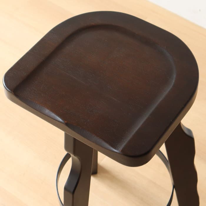 アンティーク カリモク カウンターイス 木製 ブナ材 レトロ