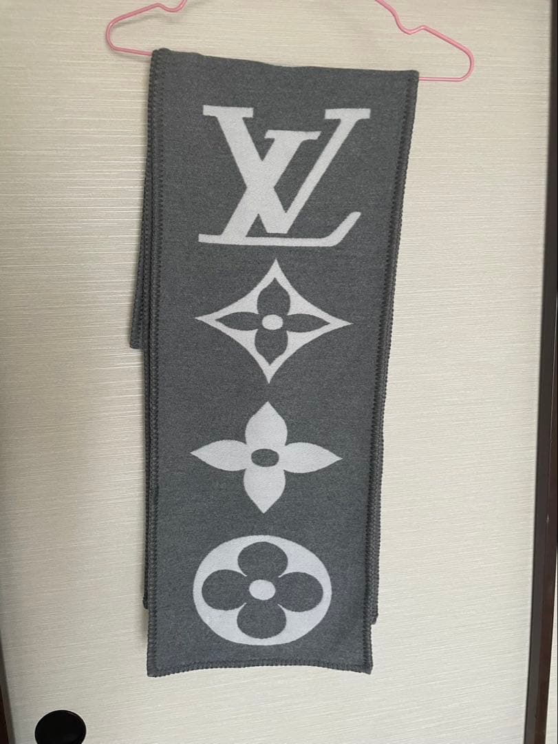 ルイヴィトン エシャルプ・スィートドリーム グレー/ホワイト