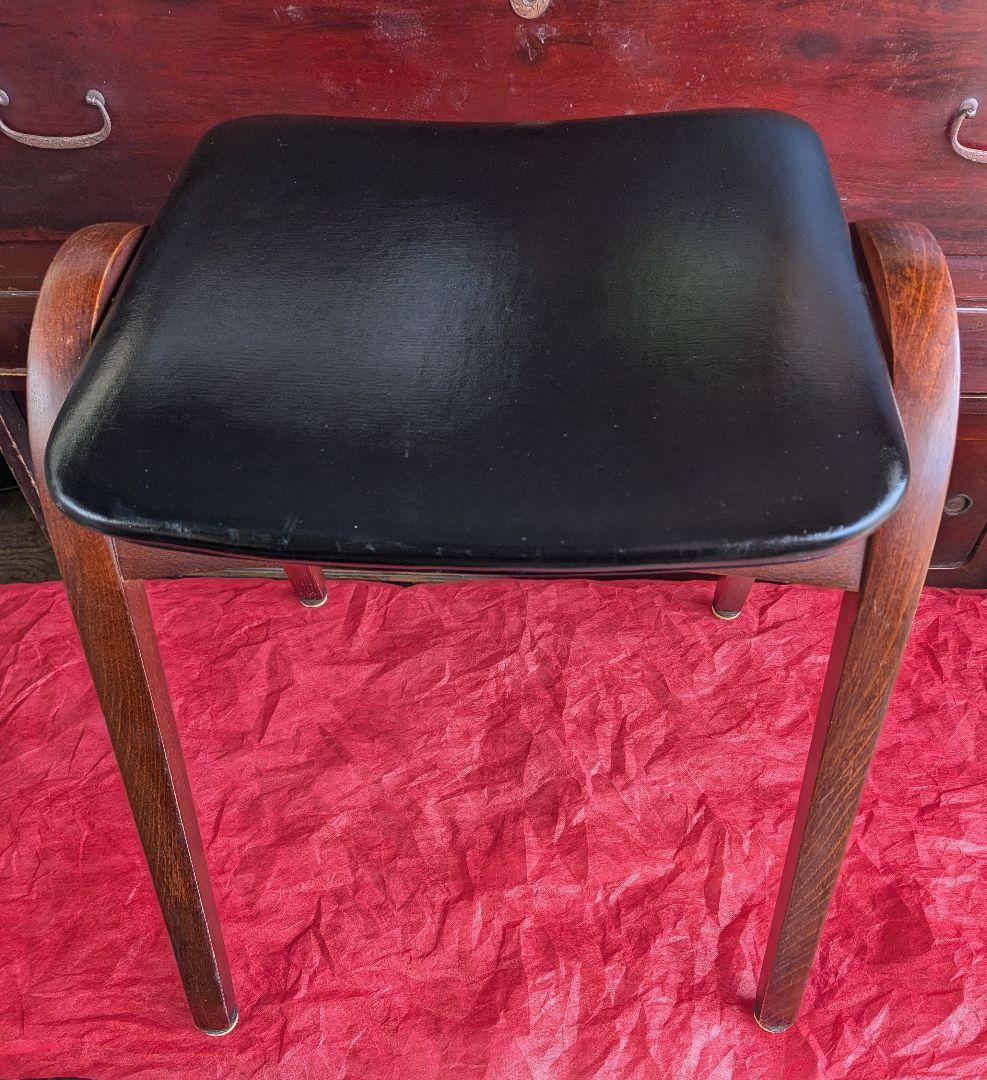 秋田木工　剣持勇　スタッキングチェア　アンティーク家具　黒