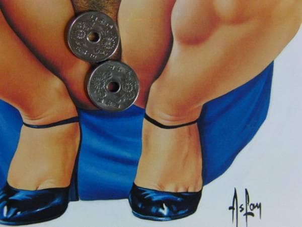 アスラン・グールドン　D　美女、SEXY、フランス有名作家、入手困難・激レア品