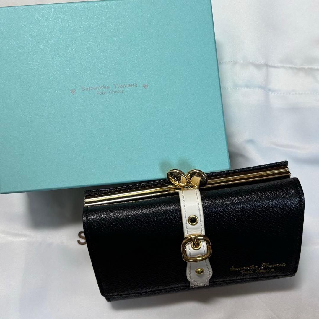 Samantha Thavasa ブラック 三つ折り財布