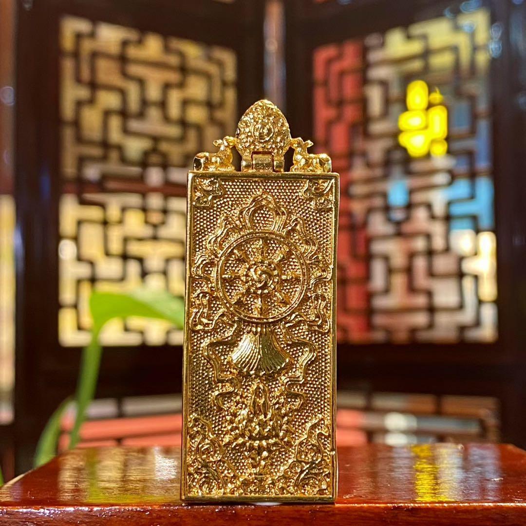 狐仙 18x45mm 金色の工芸品 ハヌマーン降臨　プラクルアン　無敵と富　繁栄