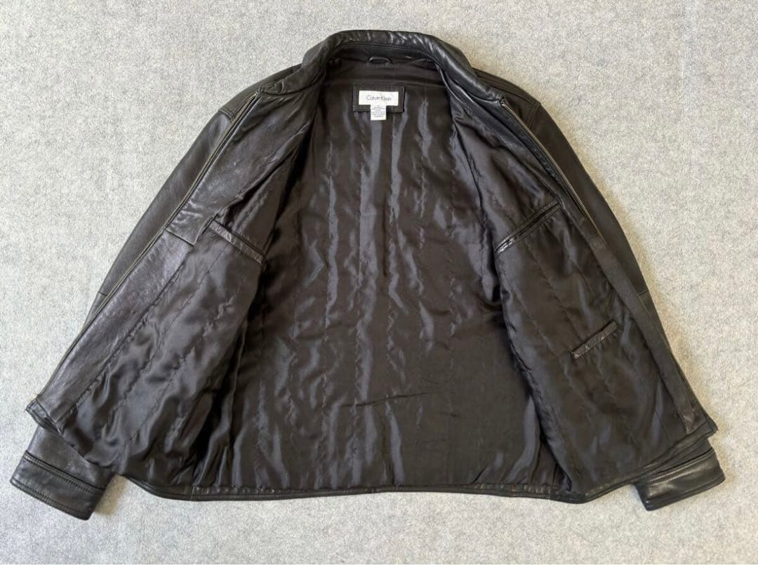 90s   カルバンクライン レザージャケット