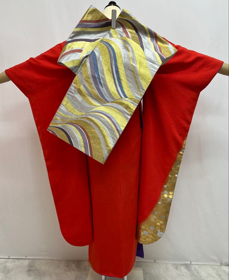 堀省平　振り袖　フルセット　長襦袢　成人式　金彩加工　銀通し　落款入り　657