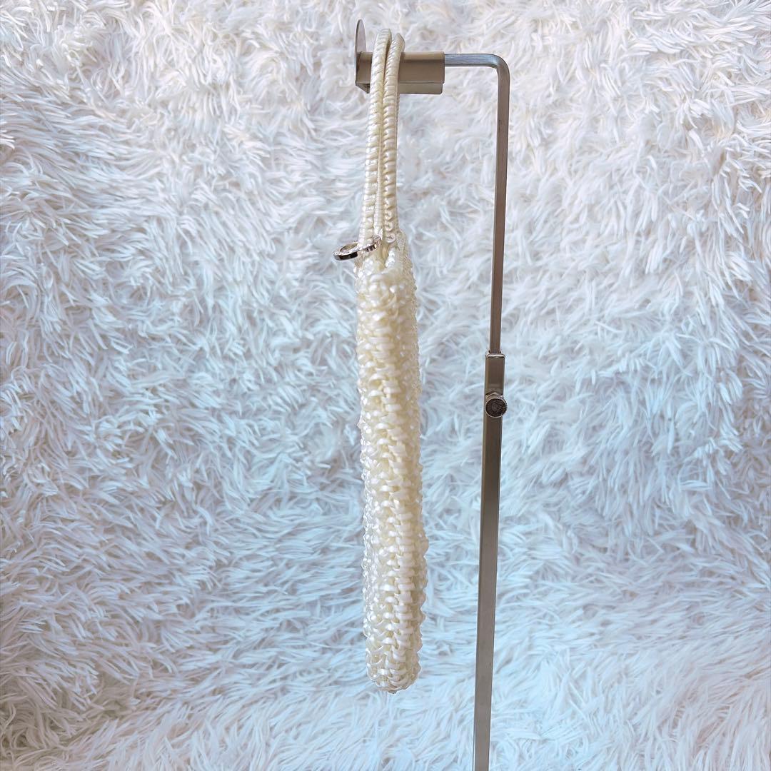 希少✨　アンテプリマ　スクエア　ミディアム　チェーン付き　パールホワイト