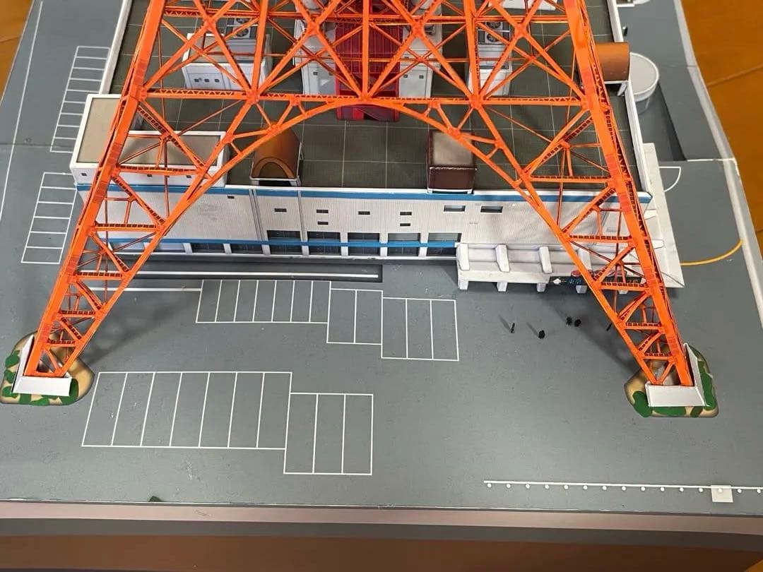 東京タワーペーパークラフト完成品1/500スケール