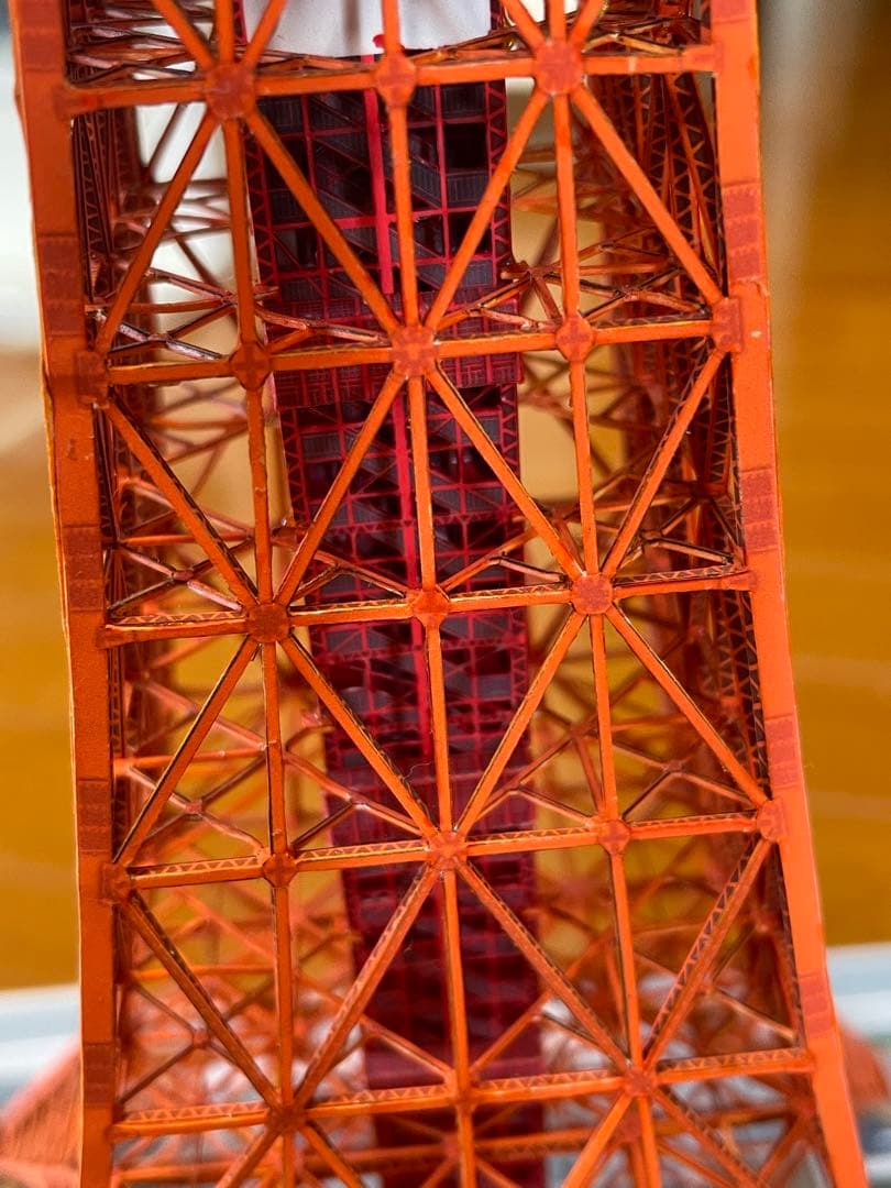 東京タワーペーパークラフト完成品1/500スケール