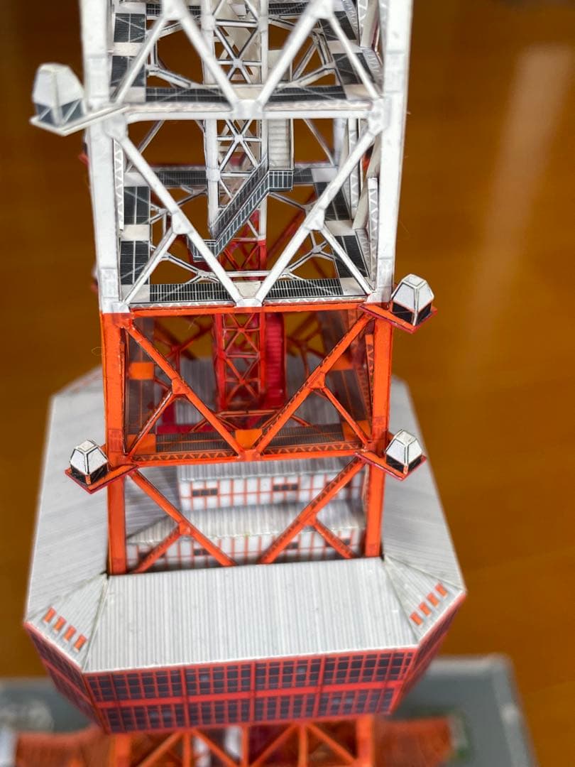 東京タワーペーパークラフト完成品1/500スケール
