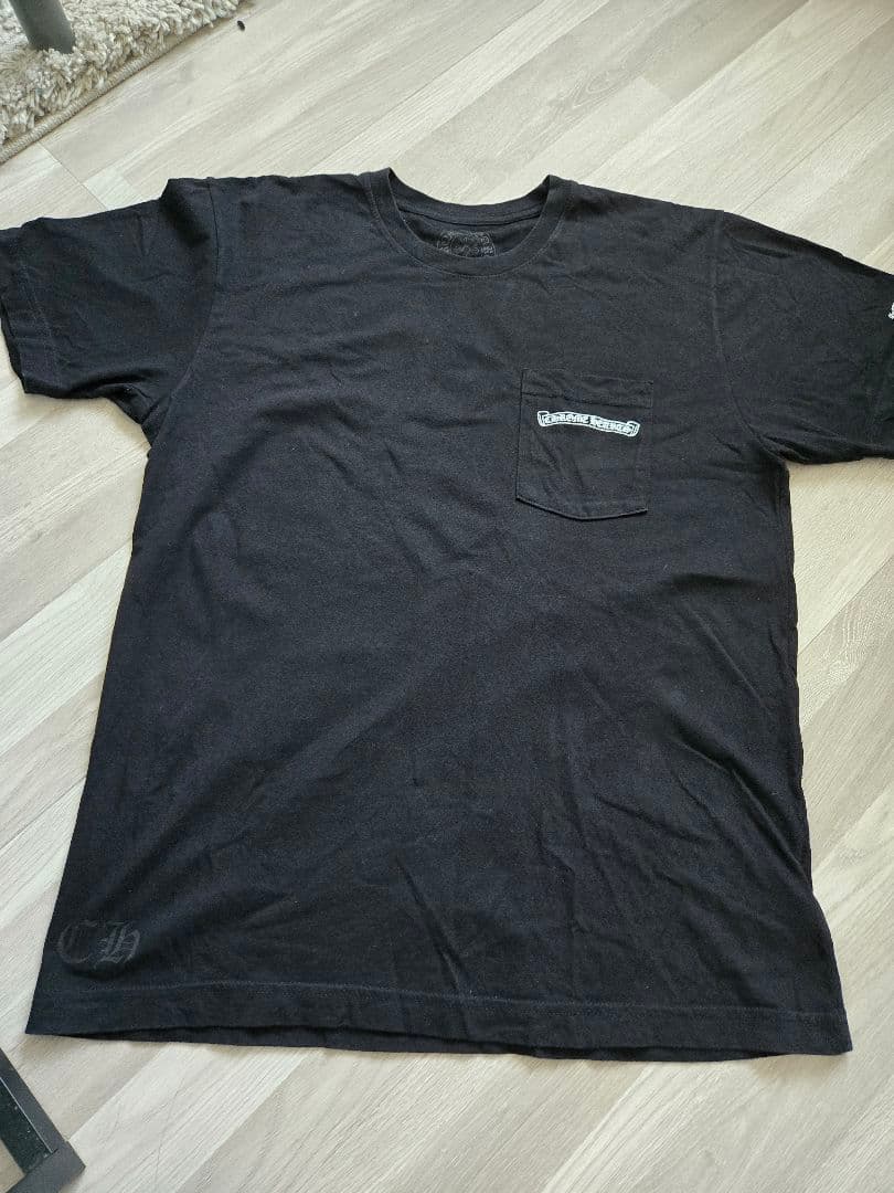 クロムハーツ Tシャツ 黒 CHROME HEARTS ポケット付