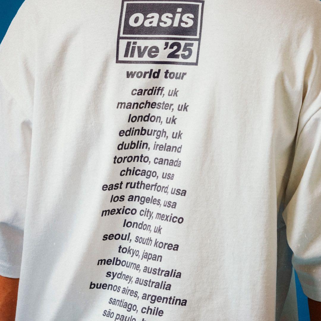 oasis live '25 Photo UKデザイン Tシャツ ホワイトXL
