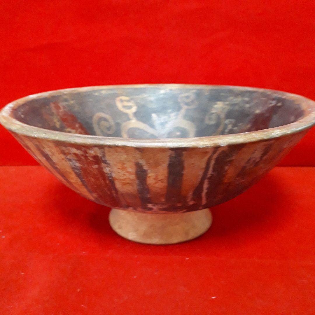 中南米アンティーク彩文深鉢